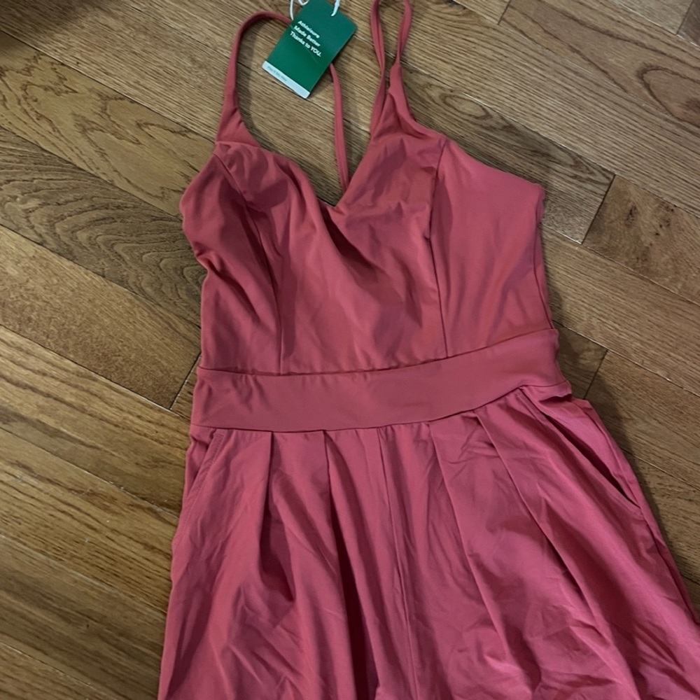 Breezeful™ Backless Side Invisible Zipper Pocket Wide-Leg QuickDry Slip Jumpsuit - Picture 4 of 8